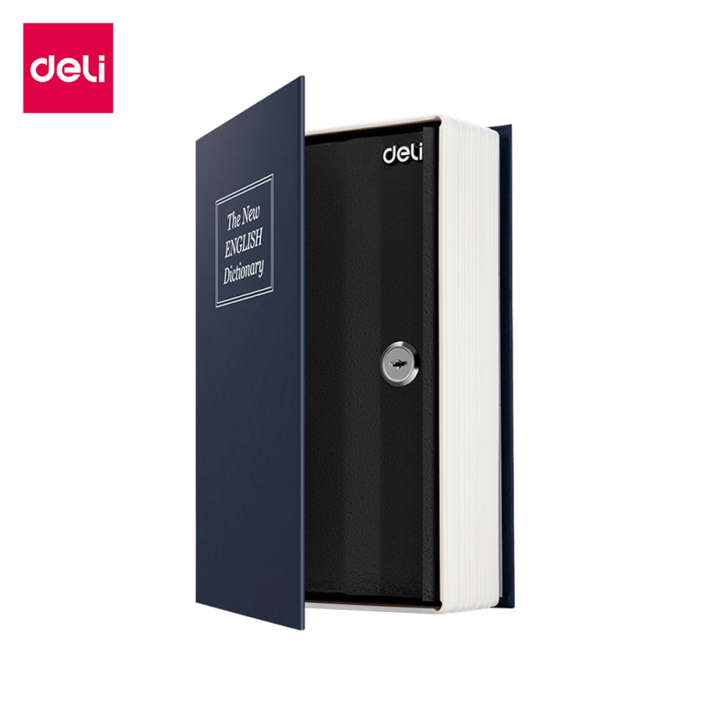 เซฟสมุด เซฟหนังสือ DELI ET641-BL-01 กุญแจ_0